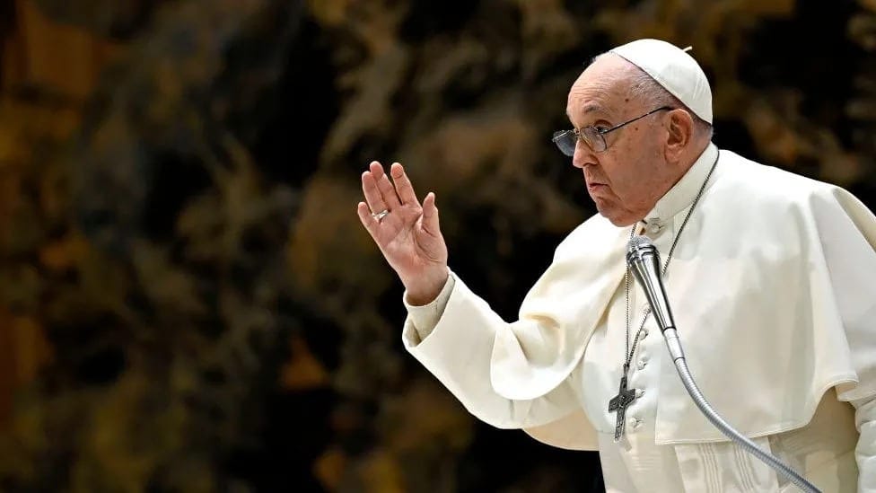 GETTY IMAGES Image caption, Pope Francis, who is 87, has been the head of the Catholic Church since 2013