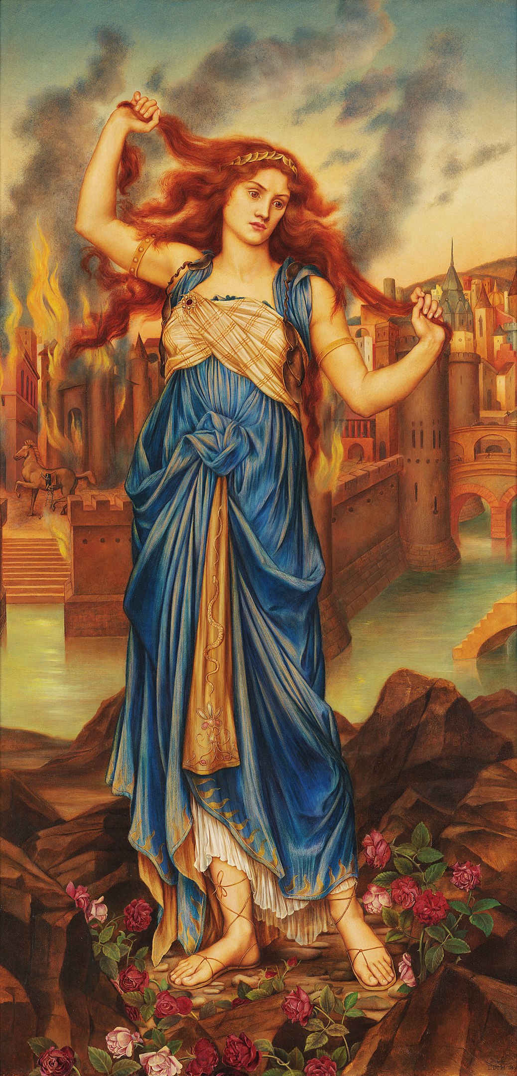 Cassandra in Troy - By Evelyn De Morgan - Flickr and [1], Public Domain, https://commons.wikimedia.org/w/index.php?curid=658924