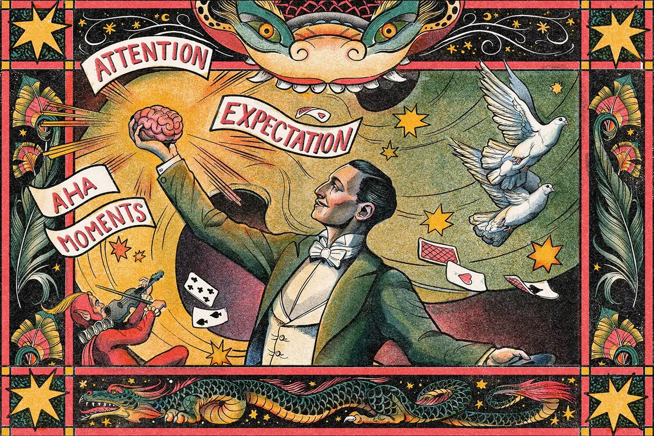 What the new science of magic reveals about perception and free will http://newscientist.com/article/mg26635380-200-what-the-new-science-of-magic-reveals-about-perception-and-free-will Philip Harris