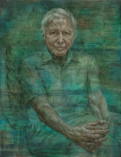 Sir David Attenborough portrait by artist Jonathan Yeo unveiled by the Royal Society https://royalsociety.org/news/2024/06/sir-david-attenborough-portrait/