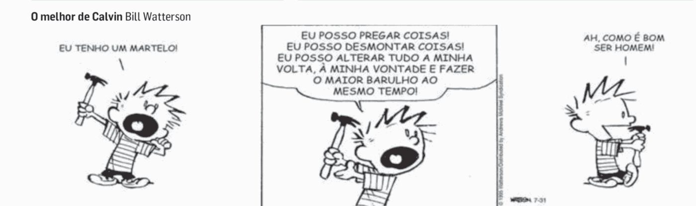 Calvin - Bill Watterson - via Estadão